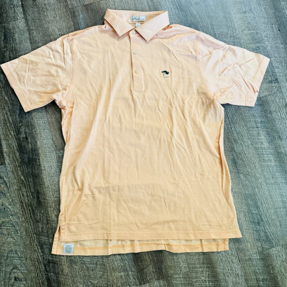 Peter Millar Summer Comfort Polo Sz L light orange